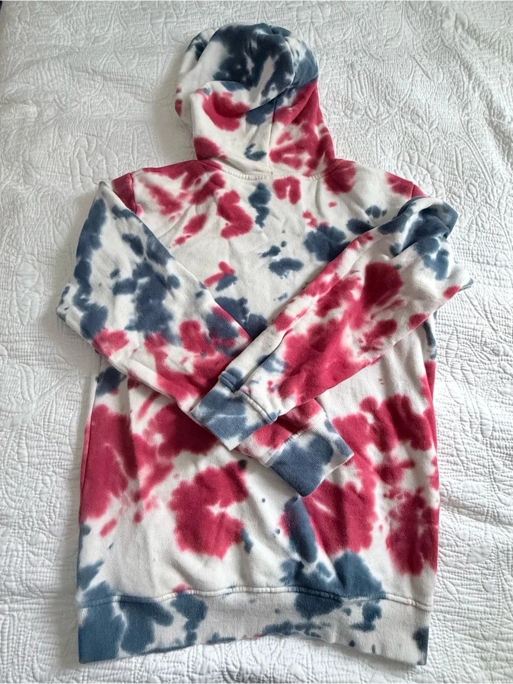 Hello Kitty Tie-Dye Team USA Hoodie - Red, Blue, White